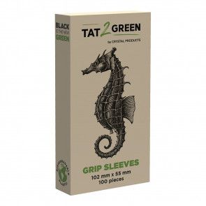 Tat2Green - Schutzhüllen für Griffstücke - Schwarz - 102 mm x 55 mm - 100er Box