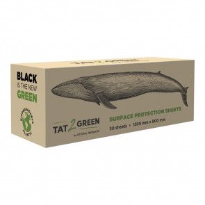 Tat2Green - Oberflächenschutz-Blätter - Schwarz - 1200 mm x 900 mm - 30er Box