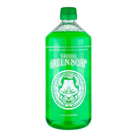 AloeTattoo - Savon Vert - 1000 ml / 34 oz