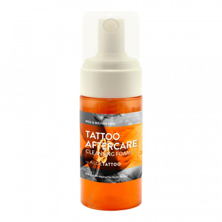 AloeTattoo - Mousse Soin Nettoyante Après-Tatouage - 125 ml / 4 oz