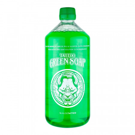 AloeTattoo - Savon Vert - 1000 ml / 34 oz