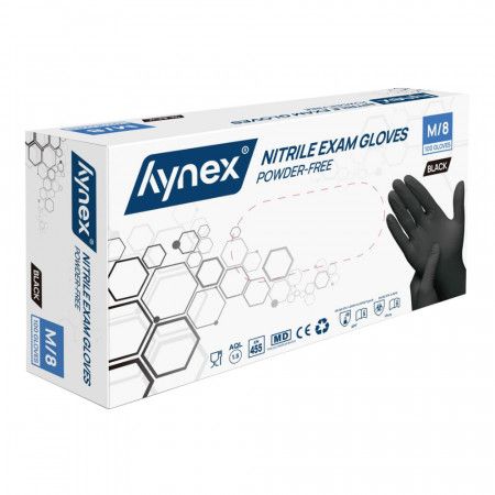 Hynex - Gants en Nitrile - Noir - Boîte de 100