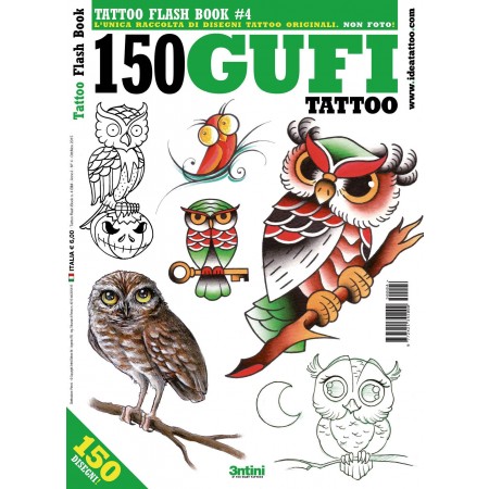 3ntini - Tattoo Flash Drawings - 150 Gufi