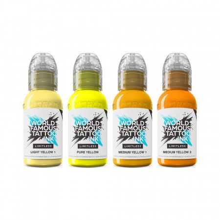 World Famous Limitless - Shades of Yellow Set - 4 x 30 ml / 1 oz