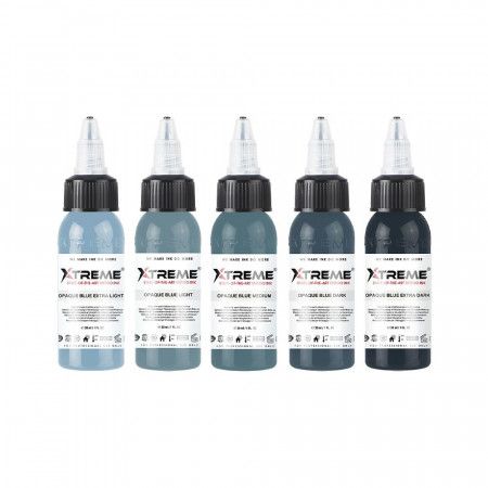 Xtreme Ink - Opaque Blue Colour Set - 5 x 30 ml / 1 oz