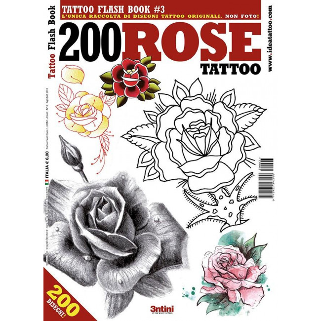 American Traditional Roses Tattoo Flash Sheet  Righteous Apparel Co