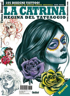 3ntini - Tattoo Flash Drawings - La Catrina