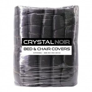 Crystal - Noir - Housses de Protection pour Fauteuil - Pack de 10