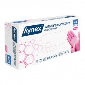 Hynex - Gants en Nitrile - Rose - Boîte de 100