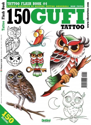 3ntini - Tattoo Flash Drawings - 150 Gufi