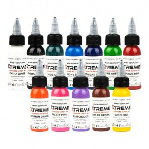 Xtreme Ink - 12 Colour Set - 12 x 30 ml / 1 oz