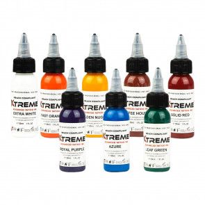 Xtreme Ink - Old School Colour Set - 8 x 30 ml / 1 oz
