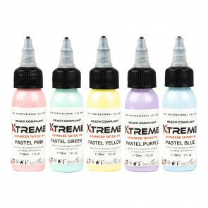 Xtreme Ink - Pastel Colour Set - 5 x 30 ml / 1 oz