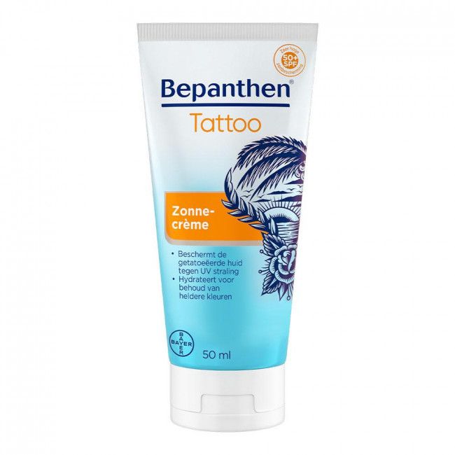 Bepanthol Tattoo Sunscreen SPF50+ 50 ml - very high sun protection -  Vita4you