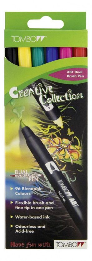 Tombow - Dual Brush Pen - Set of 6