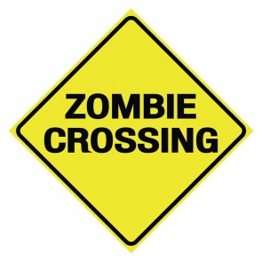 Zombie Crossing Sign - 30 cm