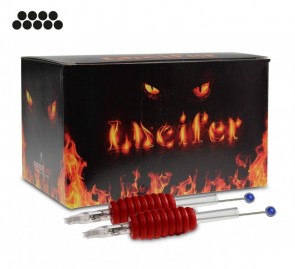Lucifer Grips with Needles - 25 mm Rubber Grip - Magnums - Box of 20