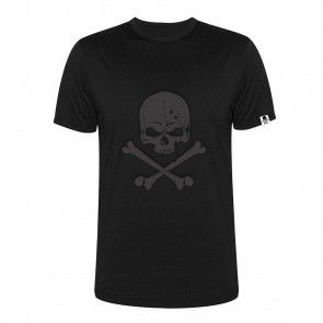 Tattooland T-shirt - Black on Black Skull